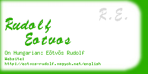 rudolf eotvos business card